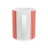 I Love Coffee Ceramic Mug-RED, J'adore le café