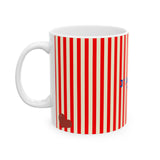 I Love Coffee Ceramic Mug-RED, J'adore le café
