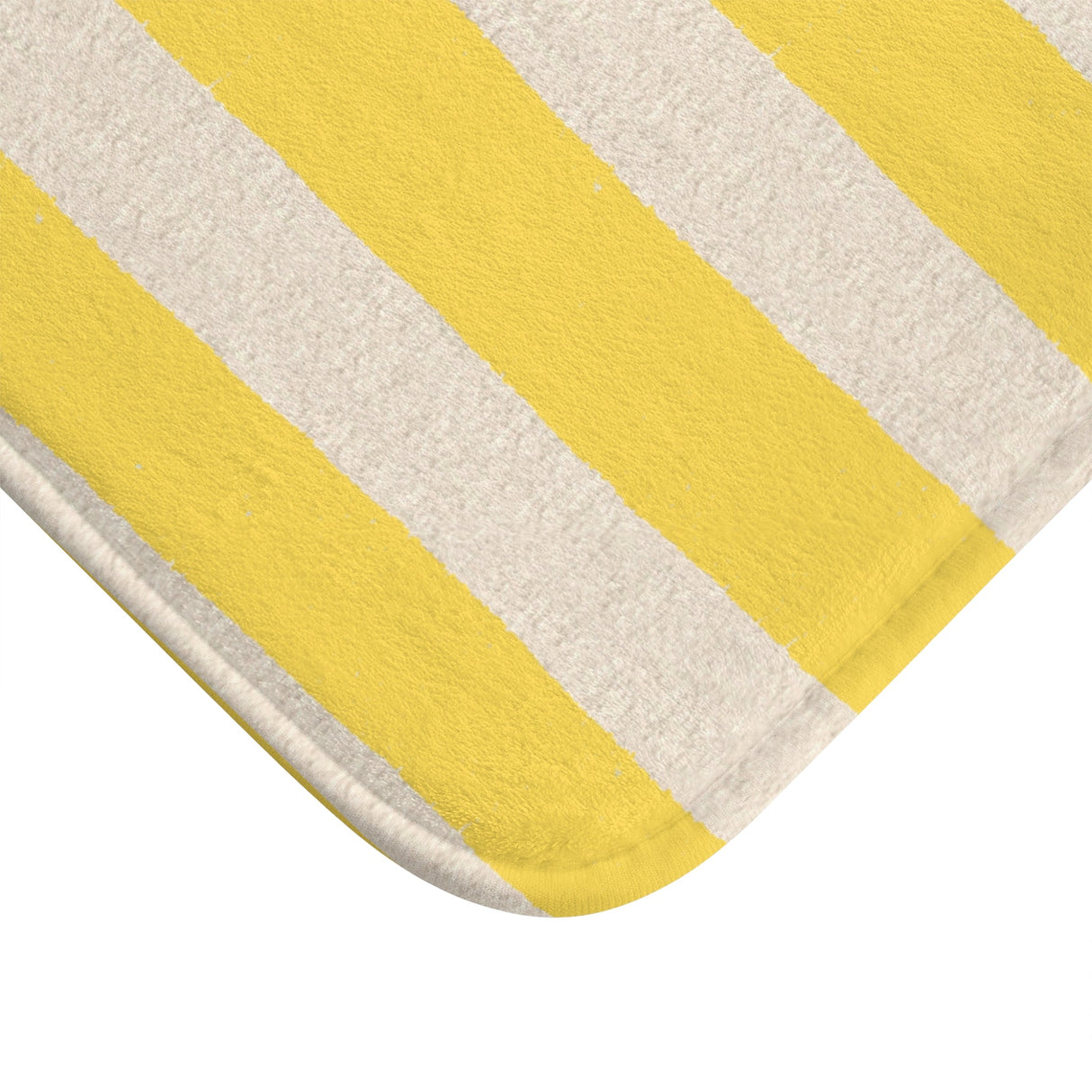 Le Bain Yellow Stripe Bath Mat — French Bathroom Floor Rug