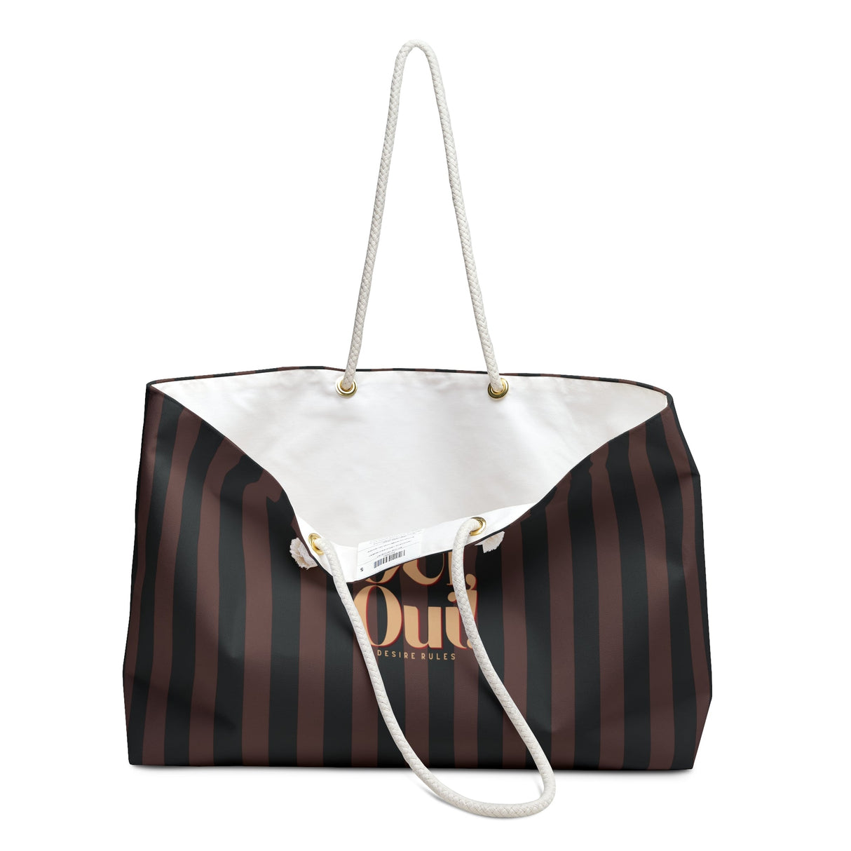 Black Weekender Tote Bag - OUI ,Oui!