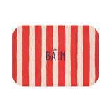 Le Bain Red Striped Bath Mat