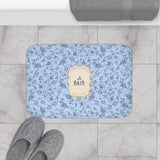 Le Bain French Blue Floral Bath Mat