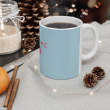Je T'aime Heart Mug,  French Coffee Mug