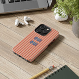 'OUI OUI' RED Striped iPhone Case
