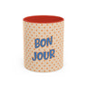 Bonjour Polka Dot Coffee Mug
