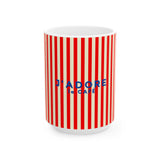 I Love Coffee Ceramic Mug-RED, J'adore le café
