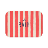 Le Bain Red Striped Bath Mat