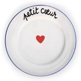 Petit Cœur French Dessert Plate