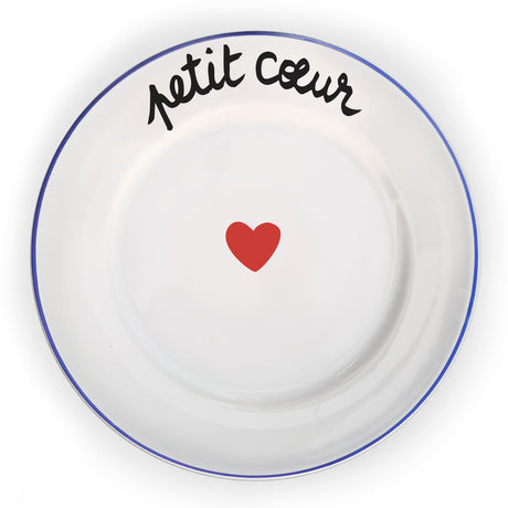 Petit Cœur French Dessert Plate