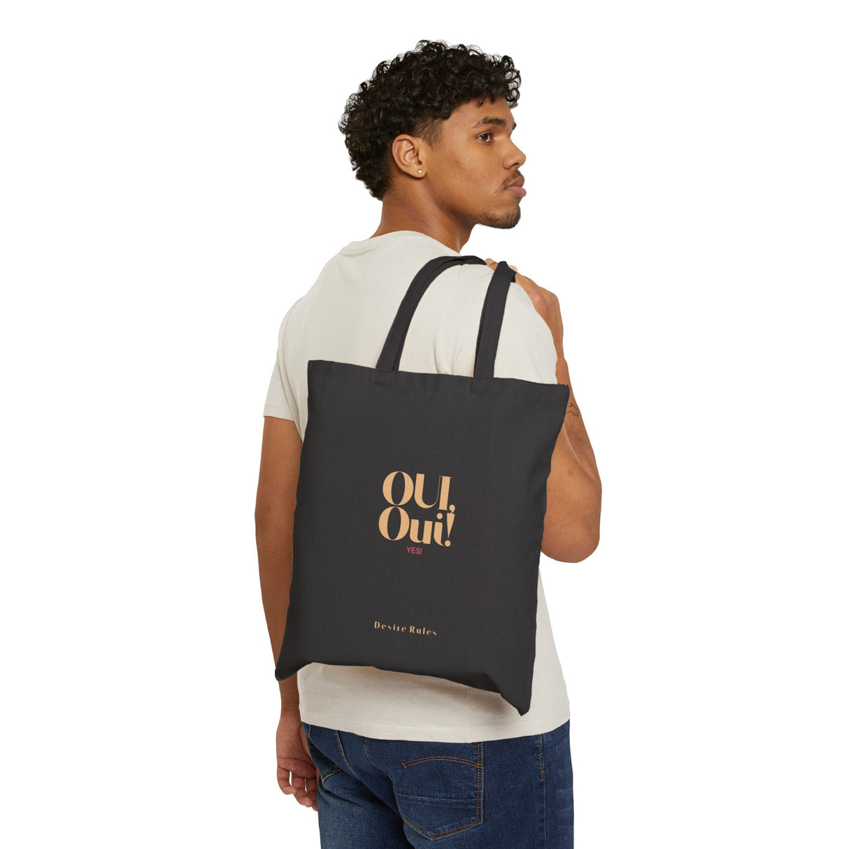 Black Canvas Tote, OUI, Oui!