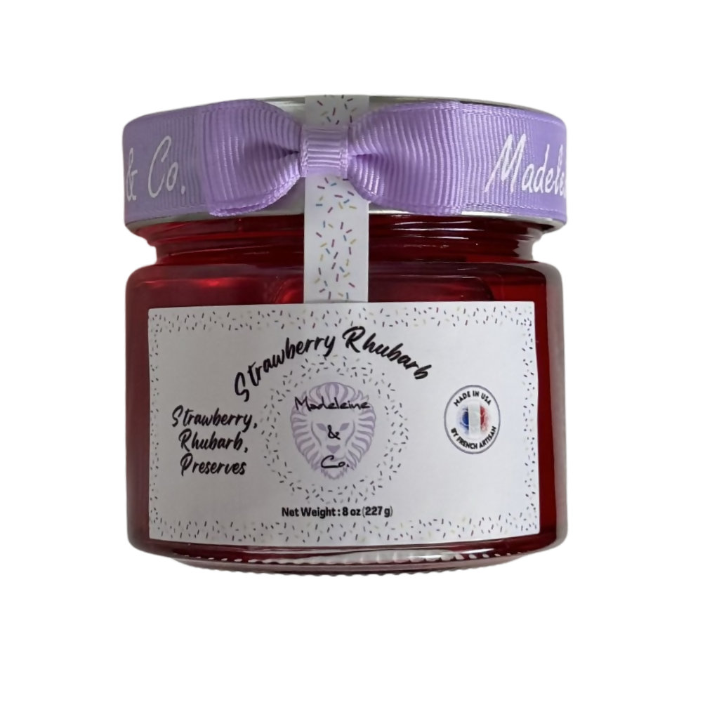 Strawberry Rhubarb Preserves - Rhubarb Vanilla