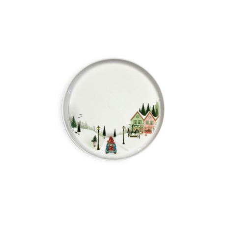 Pillivuyt Winter Decor Toulouse Plate 7.75", Set of 4