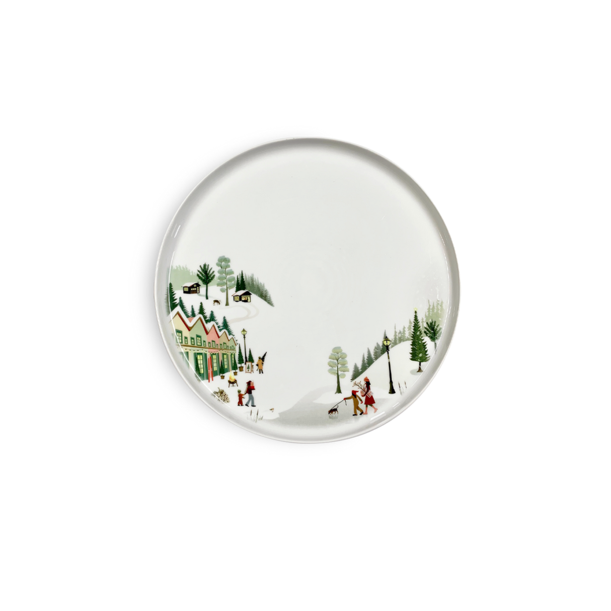 Pillivuyt Winter Decor Toulouse Plate 10", Set of 4