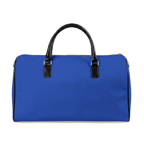 Paris Je T'aime Leather Weekender Bag - blue