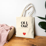 Black Canvas Tote, OUI, Oui!