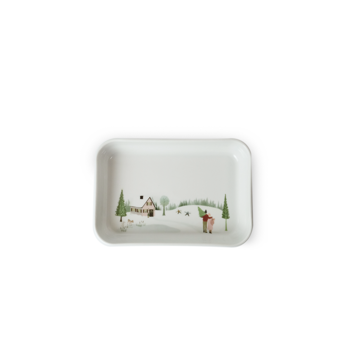 Pillivuyt Winter Decor Plisse Tapas 7 x 4.5", Set of 4