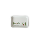 Pillivuyt Winter Decor Plisse Tapas 7 x 4.5", Set of 4