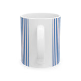 Blue Stripped Kid's Mug, Mon Petit Lapin