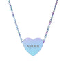 Engraved Heart AMOUR Necklace