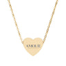 Engraved Heart AMOUR Necklace