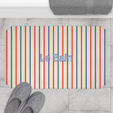 Le Bain Tricolor Striped Bath Mat, Crean
