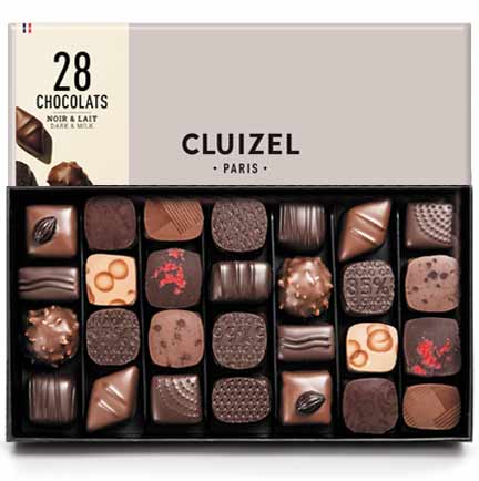 28-Piece Luxury Milk & Dark Chocolate Truffle Gift Box