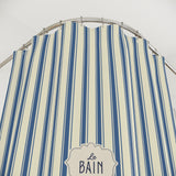 Le Bain Striped French Blue Shower Curtain | Nautical French Bathroom