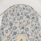 French 'Le Bain' Elegant Floral Shower Curtain | Neutral Beige Vintage Bath