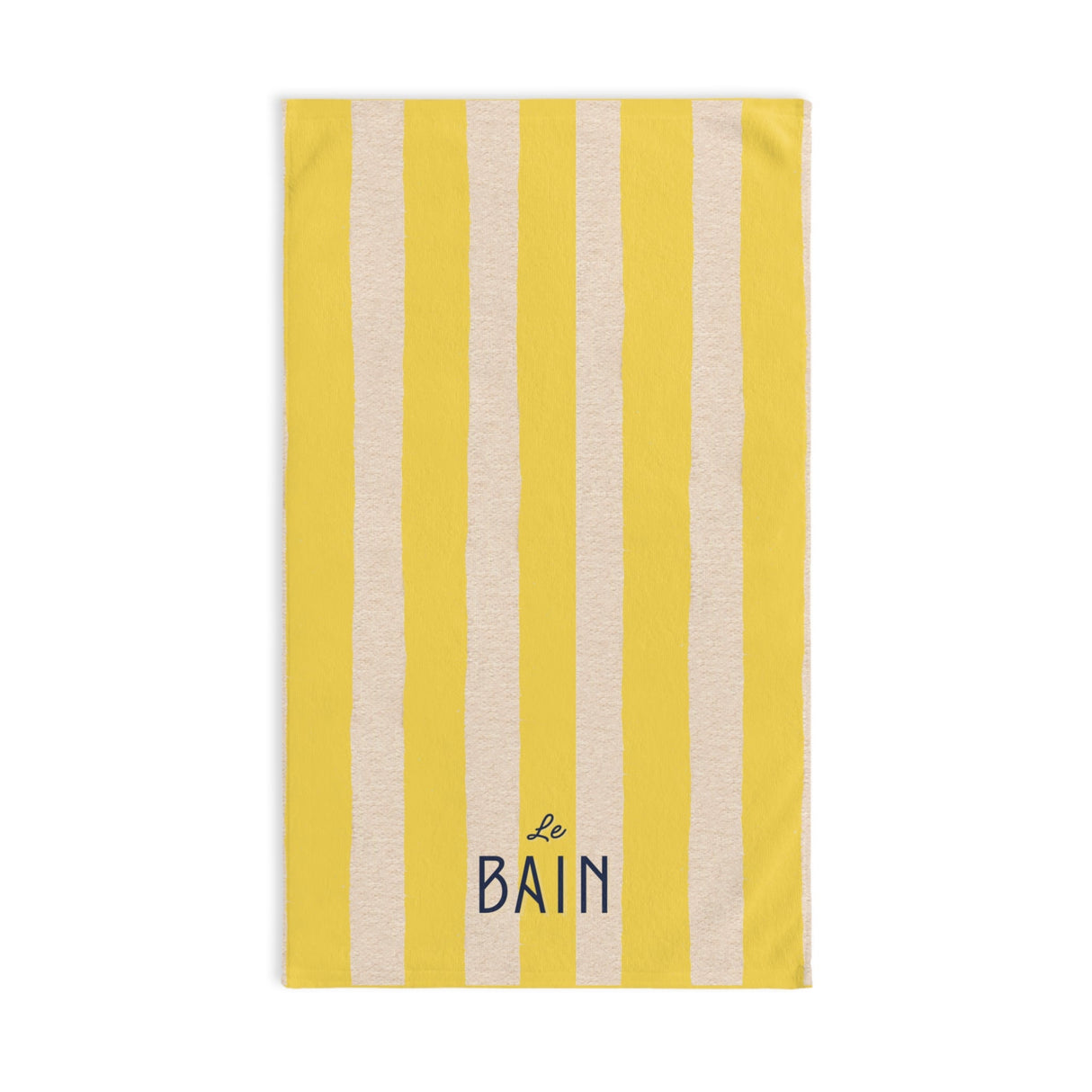 Le Bain Yellow Striped Hand Towel