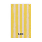 Le Bain Yellow Striped Hand Towel