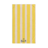 Le Bain Yellow Striped Hand Towel