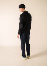 Saint James NAVIGATEUR - Comfortable Knit Cardigan with Zip (NAVY)
