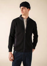 Saint James NAVIGATEUR - Comfortable Knit Cardigan with Zip (NAVY)