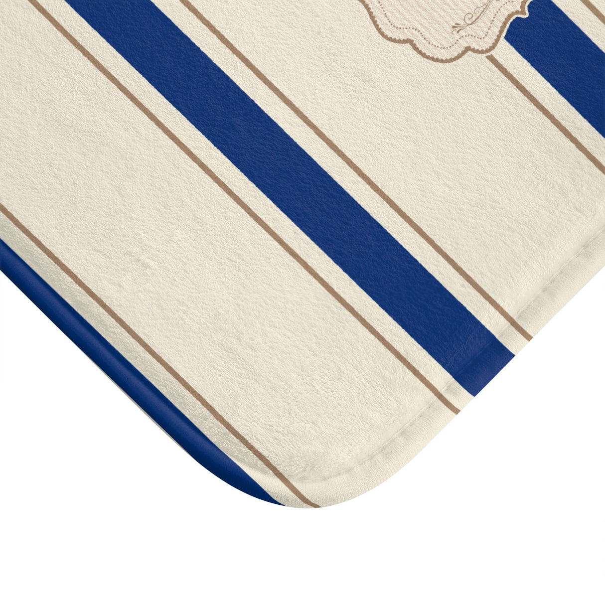 Le Bain Classic Striped Bath Mat, SEA BLUE
