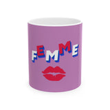 Femme Kiss Ceramic Mug, VIOLET