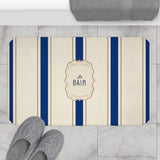 Le Bain Classic Striped Bath Mat, SEA BLUE