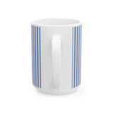 Blue Stripped Kid's Mug, Mon Petit Lapin