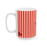 I Love Coffee Ceramic Mug-RED, J'adore le café
