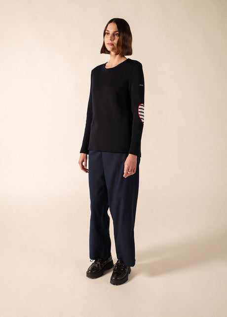 VAUJANY GEMINI SWEATER Wool Sweater (NAVY / ECRU / RED)