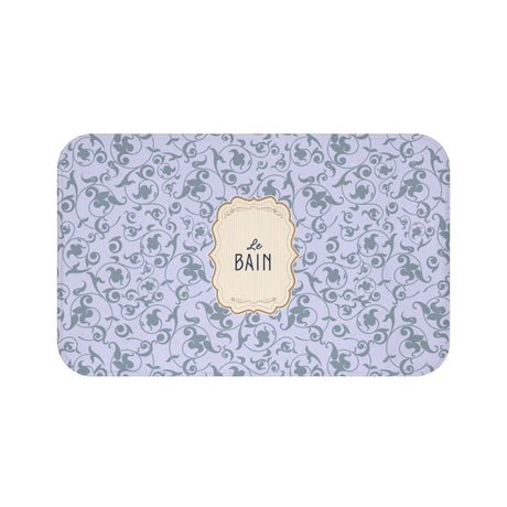 Le Bain French Blue Floral Bath Mat