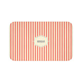 Bonjour Red Stripe Bath Mat