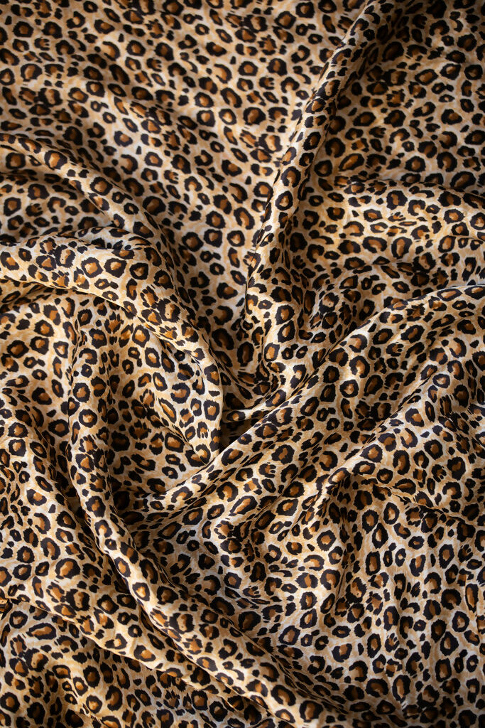 Emily's Pillow - Pure silk leopard scarf