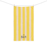 Le Bain Yellow Striped Hand Towel