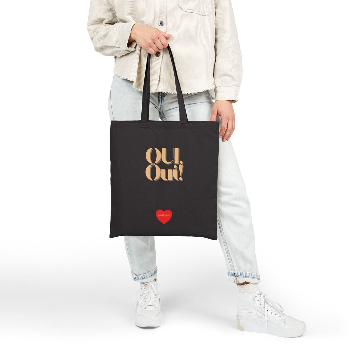 Black Canvas Tote, OUI, Oui!