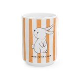 My Little Bunny, Mon Petit Lapin, Whimsical Mug