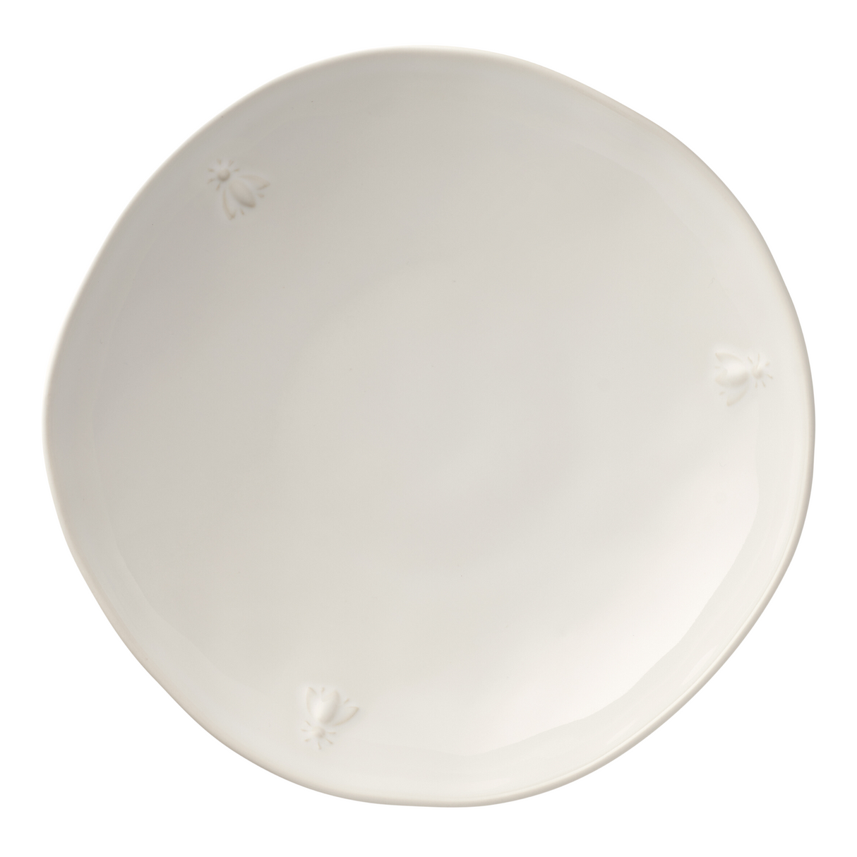 Bee Ceramic Pasta Plate Ecru - 4pk