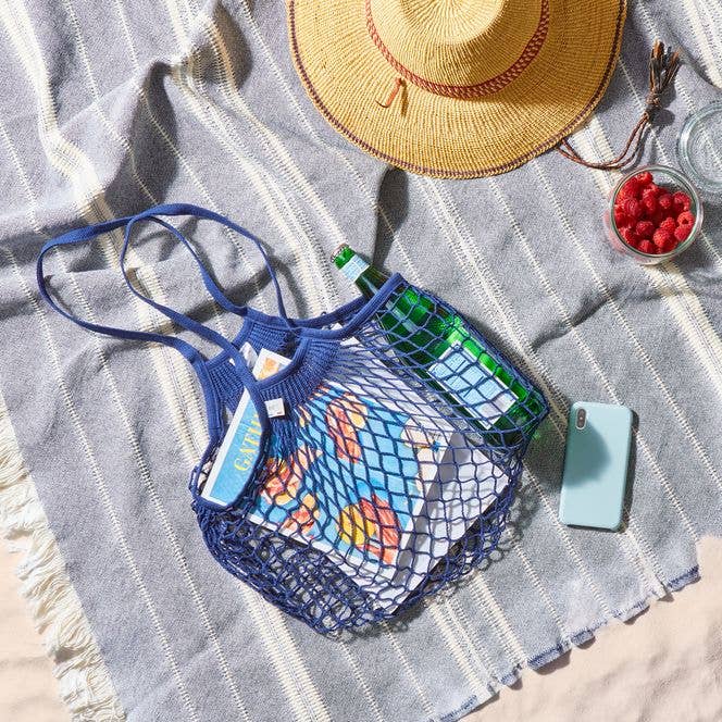 Filt1860 - Net shopping bag Blue