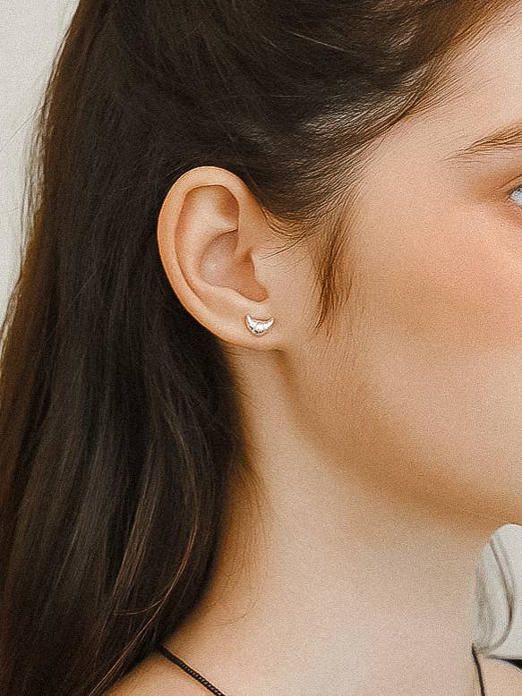 Petite Croissant earrings Gold/Silver