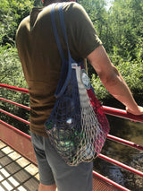 Filt1860 - Net shopping bag Bleu Blanc Rouge