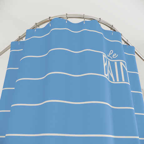 Baby Blue 'Le Bain' Shower Curtain